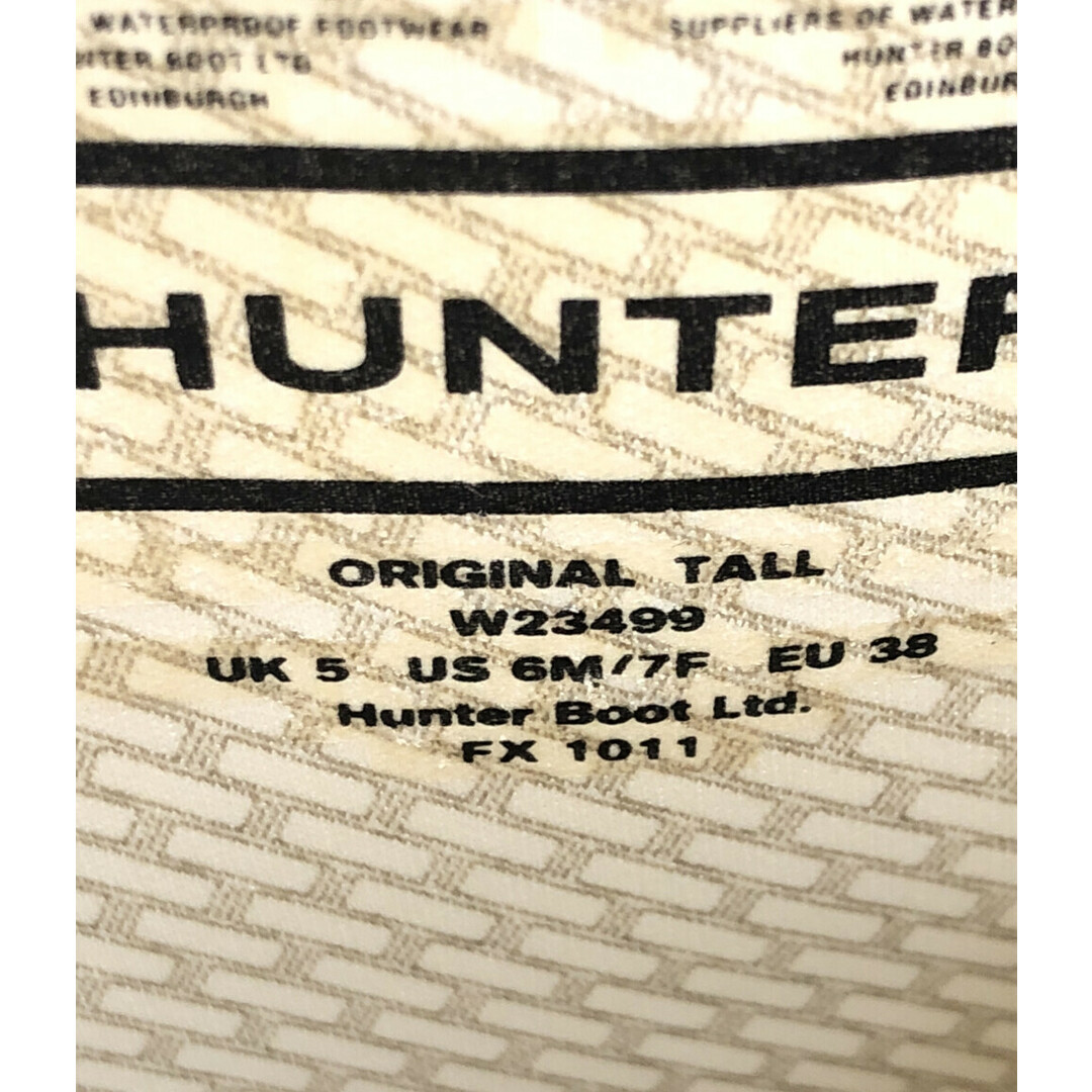 HUNTER(ハンター)の美品 ハンター HUNTER レインブーツ レディース UK5 レディースの靴/シューズ(ブーツ)の商品写真