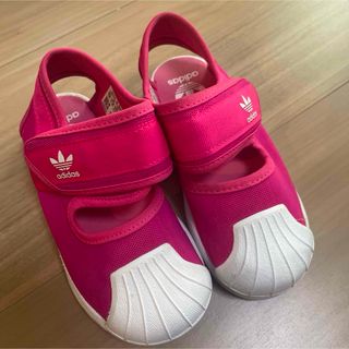 adidas - adidas ベビー　キッズ　サンダル　スリッポン　ピンク　14センチ