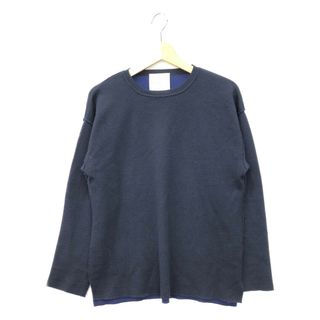 エストネーション(ESTNATION)のエストネーション ダブルフェイスロングスリーブニットTシャツ メンズ S(ニット/セーター)