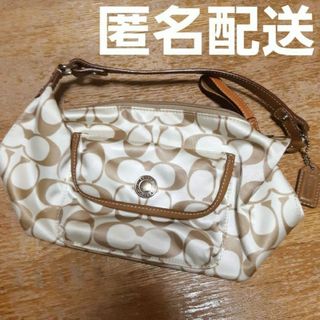 コーチ(COACH)のCOACH　コーチ　シグネチャー　ポーチ　バッグ　ハンドバッグ(ハンドバッグ)