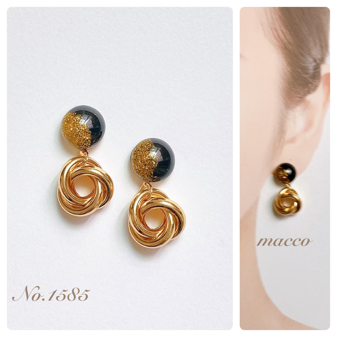 ハンドメイドピアス　No.1585 handmade pierce ハンドメイドのアクセサリー(ピアス)の商品写真