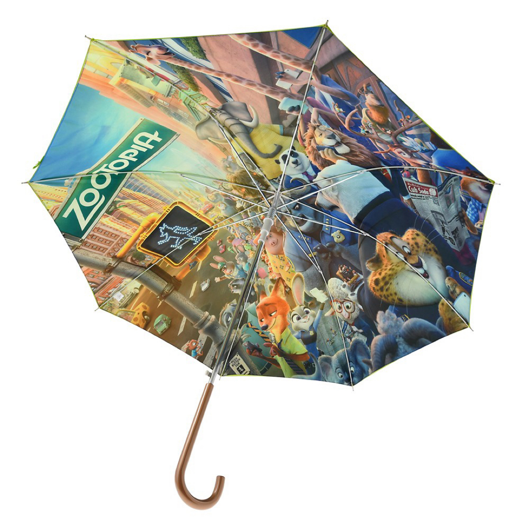 Disney(ディズニー)の<新品>ズートピア ジャンプ式傘 晴雨兼用 グリーン ディズニーストア エンタメ/ホビーのおもちゃ/ぬいぐるみ(キャラクターグッズ)の商品写真