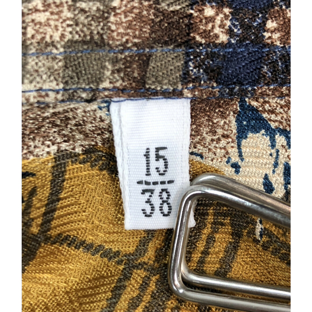 ガブリエレパジーニ パッチワーク＆ローズ 柄シャツ メンズ 38 メンズのトップス(シャツ)の商品写真