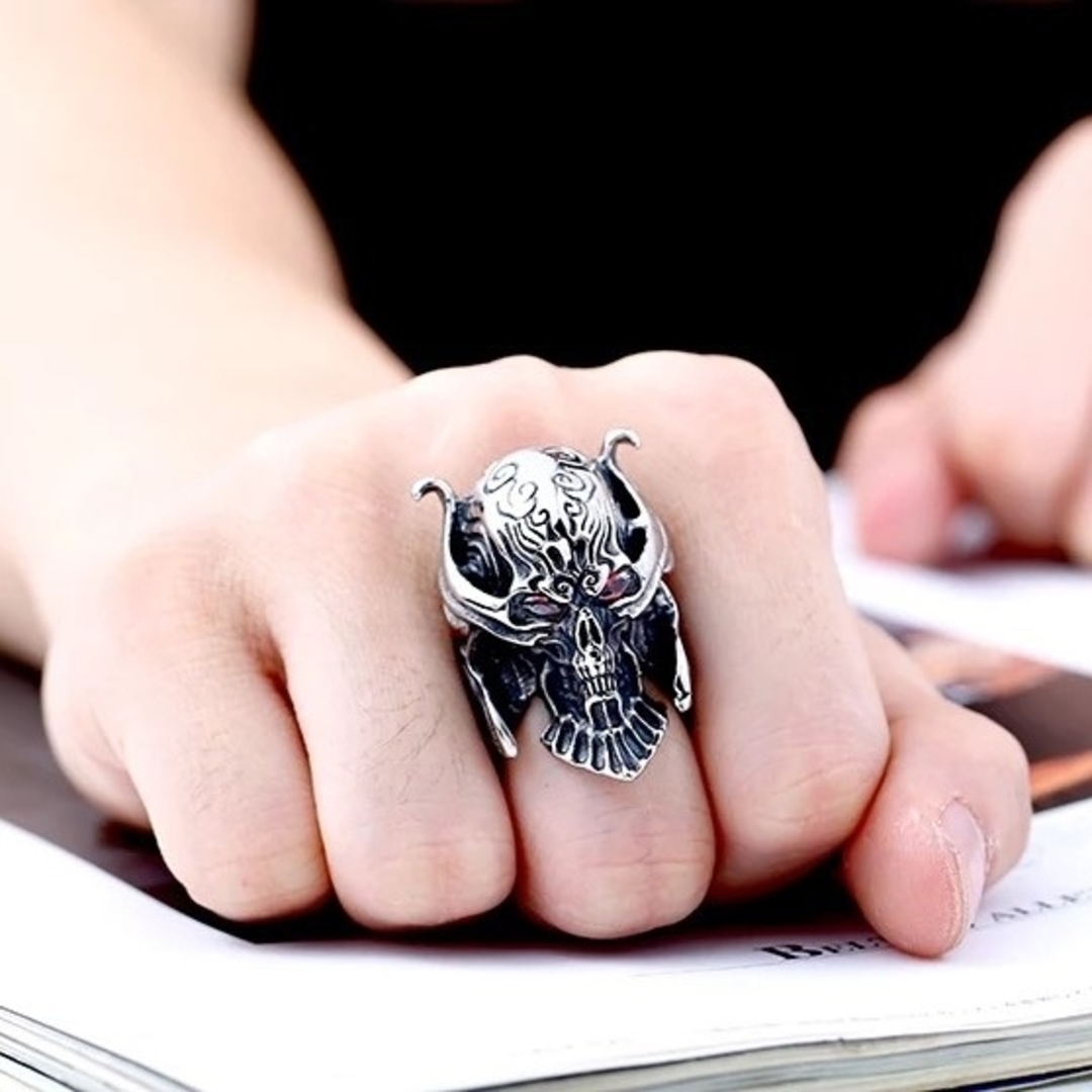 牙狼 ザルバ　指輪 リング　パンクアクセサリー　14号 メンズのアクセサリー(リング(指輪))の商品写真
