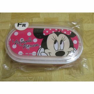 ディズニー(Disney)の非売品　ディズニー　ミニー　一段ランチボックス弁当箱（仕切り板＆箸付き）(弁当用品)