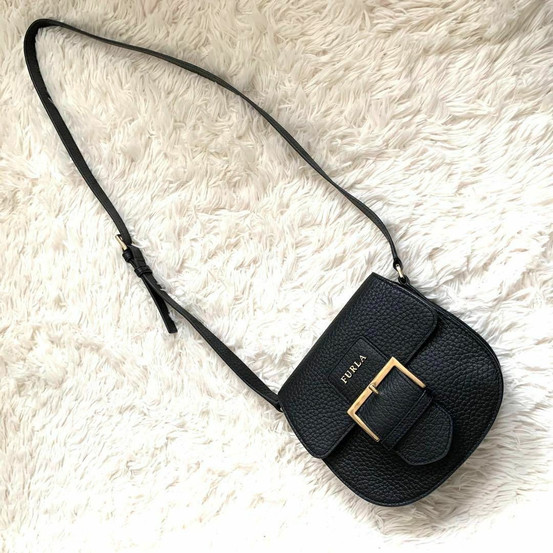 Furla(フルラ)の極美品✨フルラ ショルダーバッグ フロー オールレザー フラップ ロゴ金具 袋付 レディースのバッグ(ショルダーバッグ)の商品写真