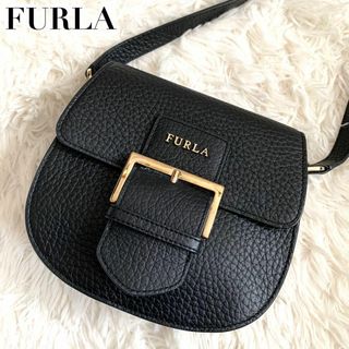 フルラ(Furla)の極美品✨フルラ ショルダーバッグ フロー オールレザー フラップ ロゴ金具 袋付(ショルダーバッグ)