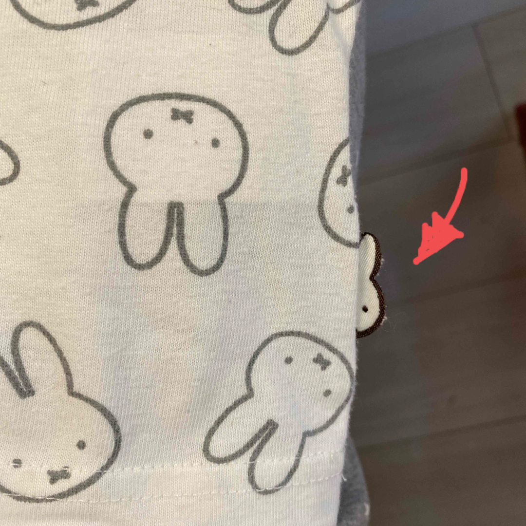 miffy(ミッフィー)のパジャマ　90cm キッズ/ベビー/マタニティのキッズ服女の子用(90cm~)(パジャマ)の商品写真