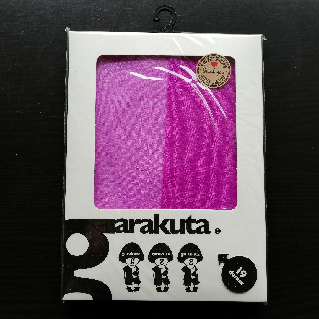 ④レディース　garakuta　紫タイツ　19デニール　(M〜L) レディースのレッグウェア(タイツ/ストッキング)の商品写真