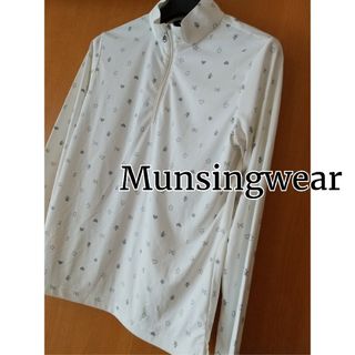 マンシングウェア(Munsingwear)のMunsingwear★ペンギン柄かわいいジップトップスレディース女性ゴルフ(ウエア)