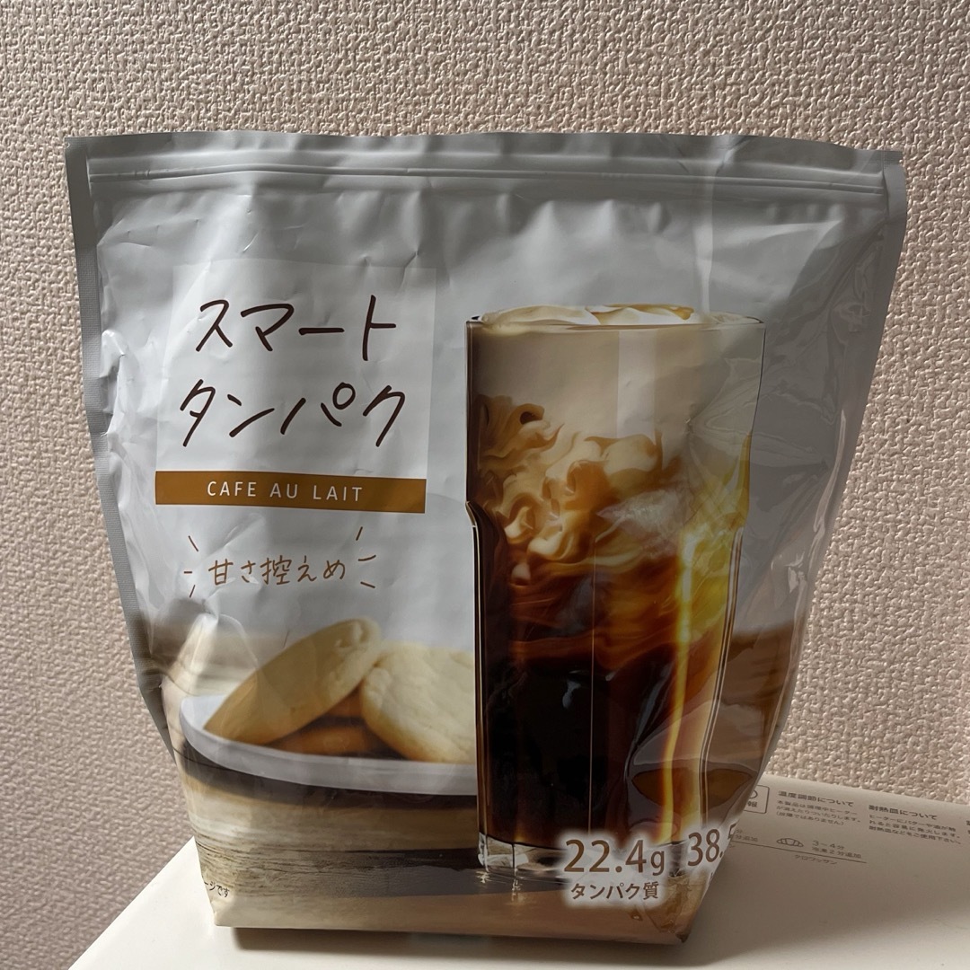 スマートタンパク プロテイン カフェオレ味 食品/飲料/酒の健康食品(プロテイン)の商品写真