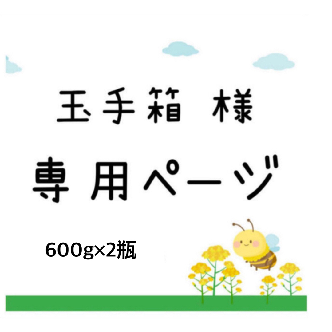 日本蜜蜂 蜂蜜 国産 600g×2【2024年2月採蜜‼️】 食品/飲料/酒の食品(調味料)の商品写真