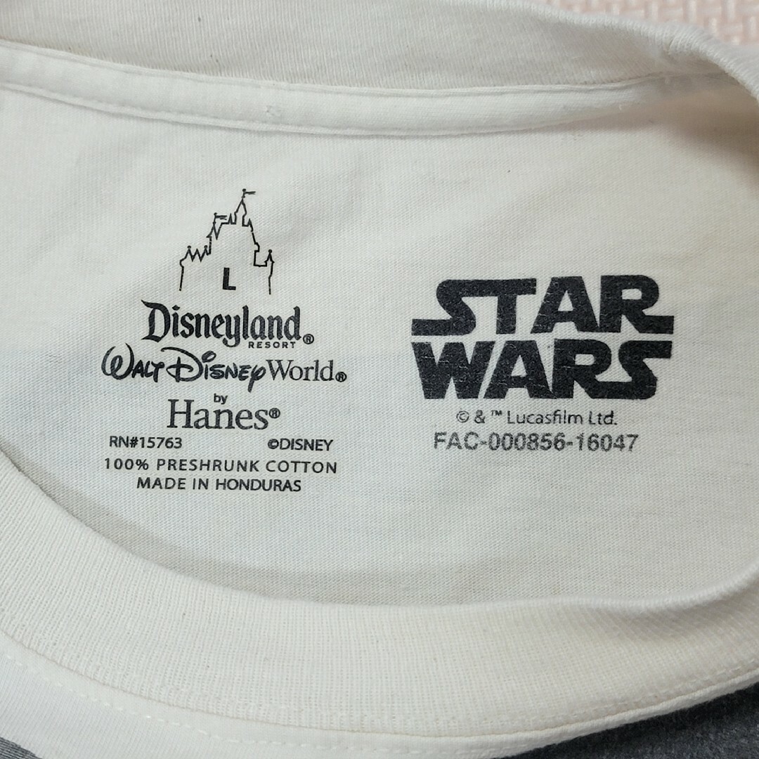 Disney(ディズニー)の【限定】ディズニー Hanes スターウォーズ L コラボ Tシャツ ハンソロ メンズのトップス(Tシャツ/カットソー(半袖/袖なし))の商品写真