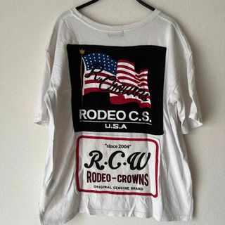 ロデオクラウンズ(RODEO CROWNS)のRODEO CROWNSワッペンTシャツF(Tシャツ(半袖/袖なし))