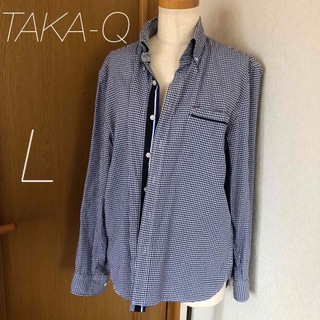 タカキュー(TAKA-Q)の【超美品】タカキュー　ギンガムチェック　ワイシャツ(シャツ)