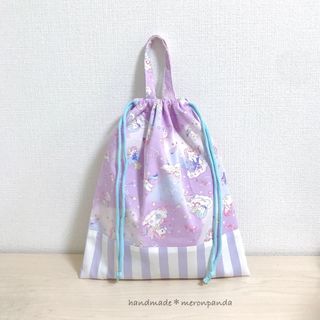 ユニコーン＆星座パープル 体操着袋(外出用品)