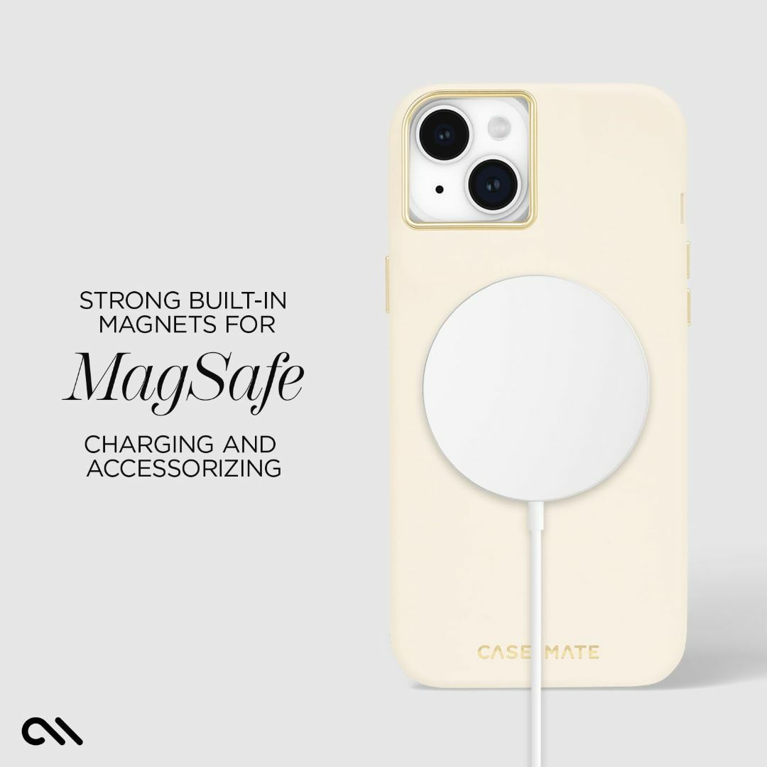 【色: Silicone Beige - MagSafe】【Case-Mate】 スマホ/家電/カメラのスマホアクセサリー(その他)の商品写真