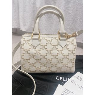 セリーヌ(celine)の希少！セリーヌミニボストンホワイト(ハンドバッグ)