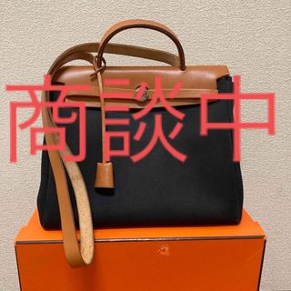 エルメス(Hermes)の美品SALE エルメス　エールバッグPM　黒白2個セット(ハンドバッグ)