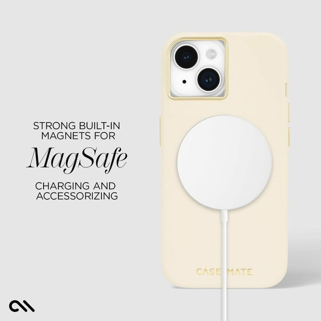 【色: Silicone Beige - MagSafe】【Case-Mate】 スマホ/家電/カメラのスマホアクセサリー(その他)の商品写真