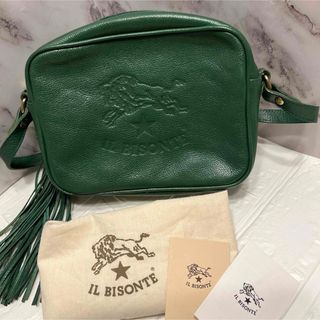 IL BISONTE - 67100円！美品　イルビゾンテ　ビッグマークショルダー　グリーン