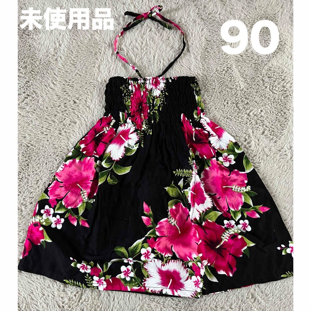 ⭐️未使用品⭐️ ムームー　リゾート　花柄　ベビー　ワンピース　90 キッズ/ベビー/マタニティのキッズ服女の子用(90cm~)(ワンピース)の商品写真