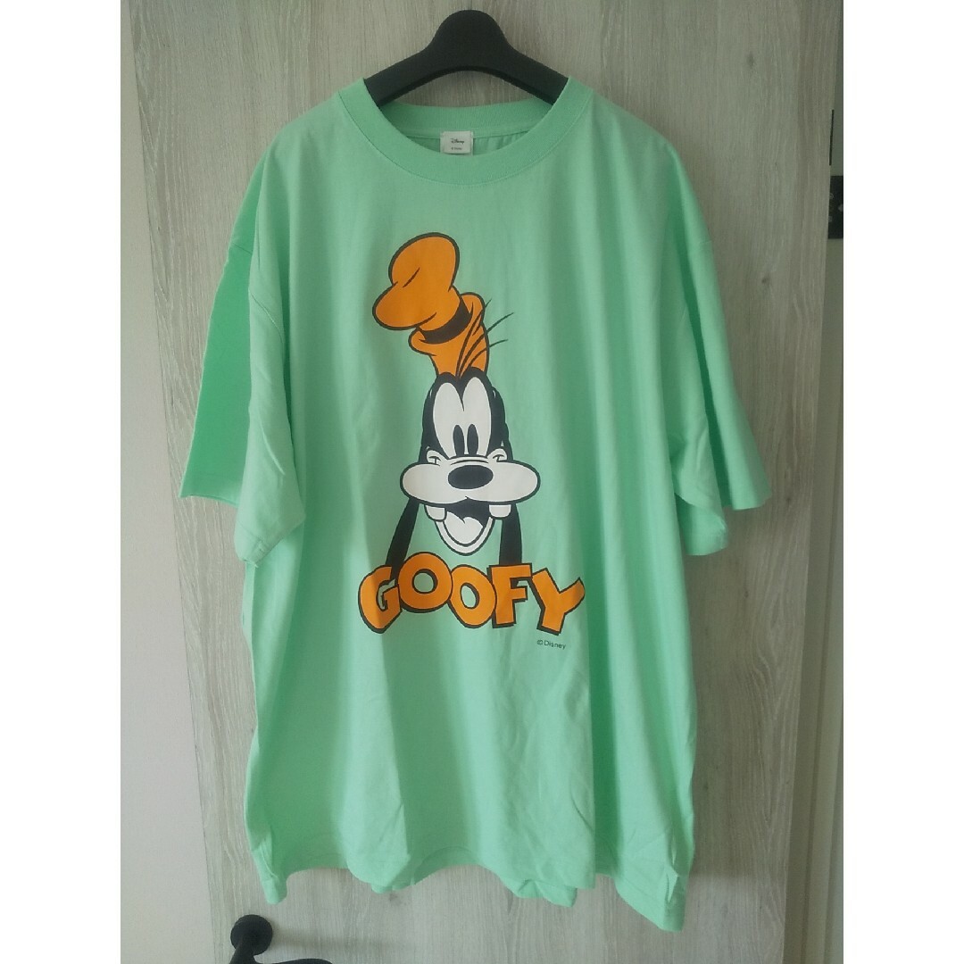 Disney(ディズニー)のDisney ディズニー GOOFY グーフィーTシャツ エメラルドグリーン L メンズのトップス(Tシャツ/カットソー(半袖/袖なし))の商品写真