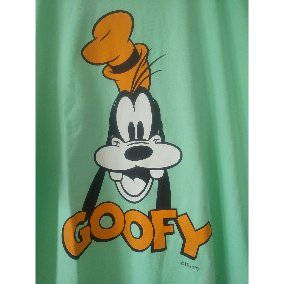 Disney(ディズニー)のDisney ディズニー GOOFY グーフィーTシャツ エメラルドグリーン L メンズのトップス(Tシャツ/カットソー(半袖/袖なし))の商品写真