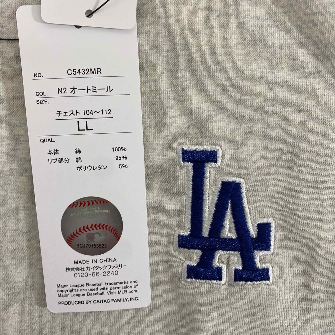 MLB(メジャーリーグベースボール)の新品タグ付き　メンズ　MLB  ロサンゼルスドジャース 半袖Tシャツ　LLサイズ メンズのトップス(Tシャツ/カットソー(半袖/袖なし))の商品写真