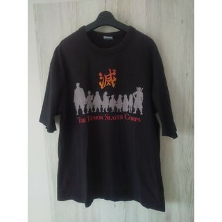 アニメ 鬼滅の刃 きめつのやいば 柱 全員集合Tシャツ ブラック L(Tシャツ/カットソー(半袖/袖なし))