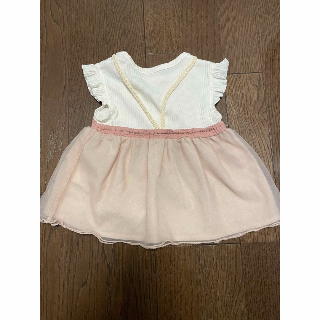 petit main(プティマイン)の80 ピンク　チュニック キッズ/ベビー/マタニティのベビー服(~85cm)(シャツ/カットソー)の商品写真