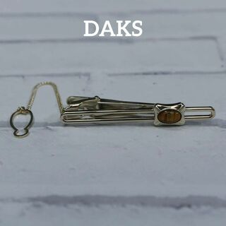 ダックス(DAKS)の【匿名配送】DAKS ダックス タイピン ゴールド ロゴ シンプル 2(ネクタイピン)