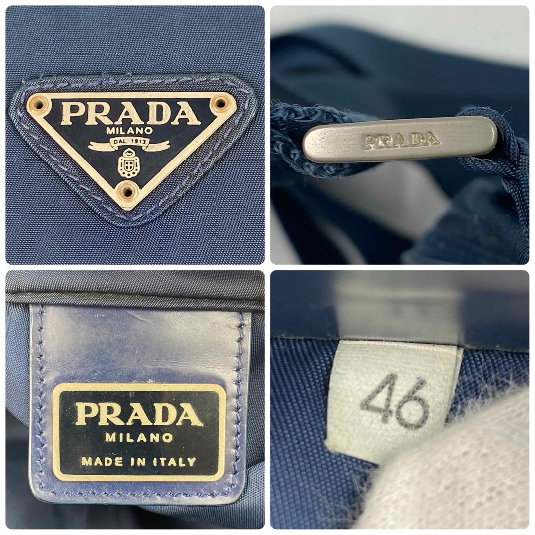 PRADA(プラダ)のPRADA ショルダーバッグ　三角ロゴ　ナイロン　ネイビー　テスート　ロゴ金具 レディースのバッグ(ショルダーバッグ)の商品写真