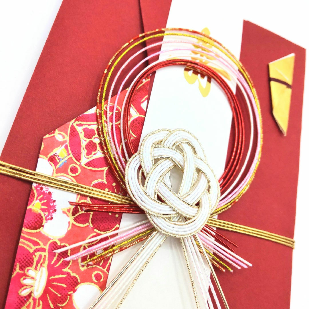 新品〈紅〉御祝儀袋 ご祝儀袋 金封 のし袋 熨斗袋 御結婚御祝 御祝 ハンドメイドの文具/ステーショナリー(その他)の商品写真