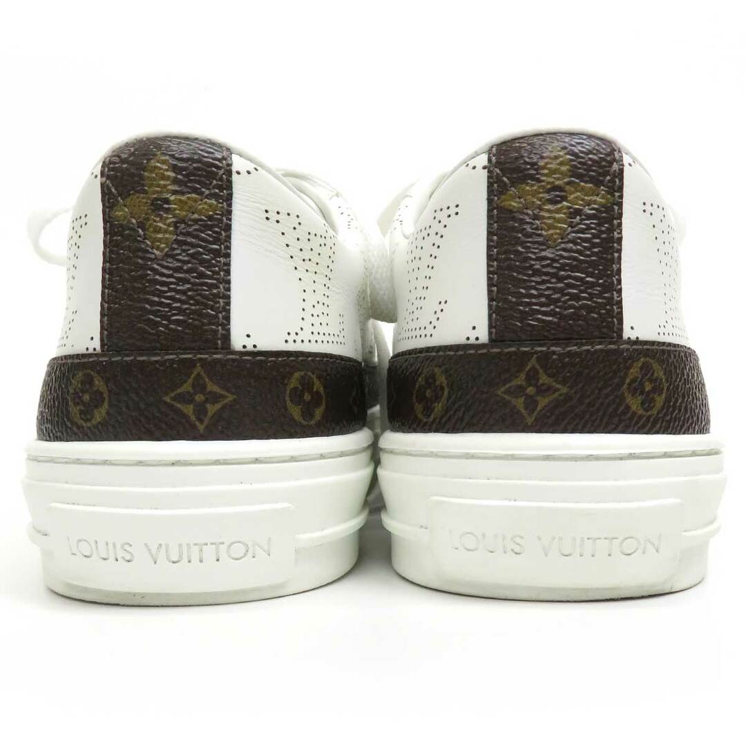 LOUIS VUITTON(ルイヴィトン)のルイヴィトン ステラー ライン レザー スニーカー モノグラム レディース ホワイト ブラウン LOUIS VUITTON 【中古】 【アパレル・小物】 レディースの靴/シューズ(スニーカー)の商品写真