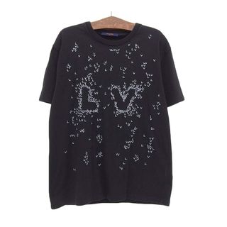 LOUIS VUITTON - ルイヴィトン スプレッド エンブロイダリー Tシャツ メンズ ブラック LOUIS VUITTON 【中古】 【アパレル・小物】