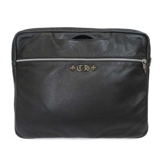 Chrome Hearts - クロムハーツ レザー ブリーフケース ユニセックス ブラック CHROME HEARTS 【中古】 【アパレル・小物】