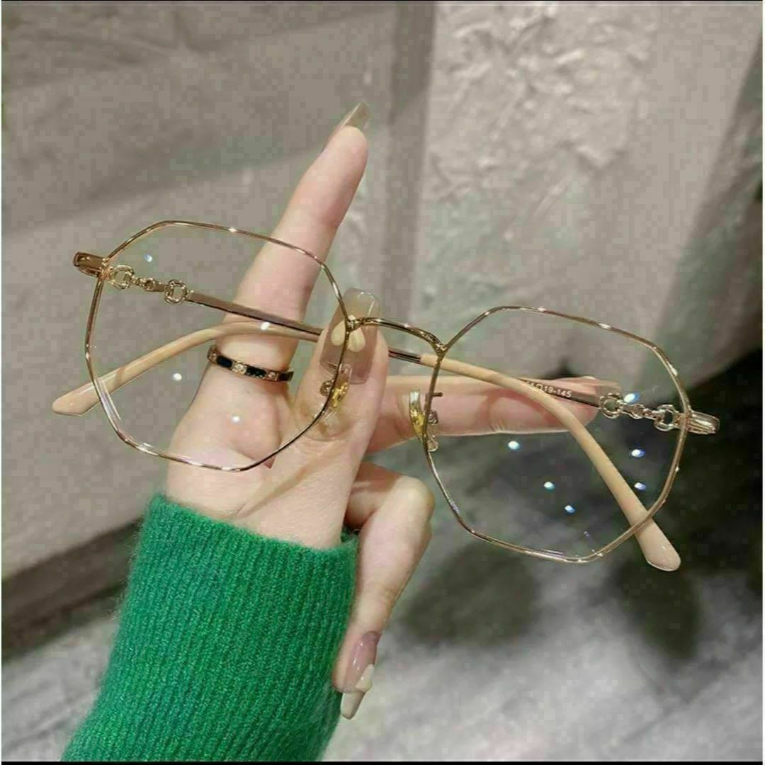 おしゃれ オシャレ 眼鏡フレーム クラシック ライトブロック レディースのファッション小物(サングラス/メガネ)の商品写真