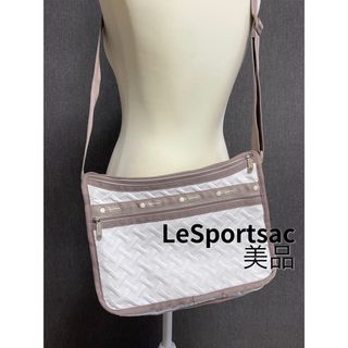 レスポートサック(LeSportsac)のレスポートサック LeSportsac ショルダーバッグ　ホワイト　美品(ショルダーバッグ)