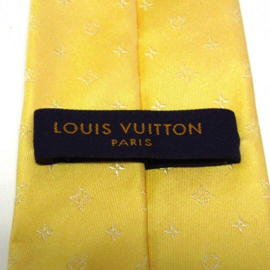 LOUIS VUITTON(ルイヴィトン)のLOUIS VUITTON(ルイヴィトン) ネクタイ メンズ美品  - M77082 イエロー メンズのファッション小物(ネクタイ)の商品写真