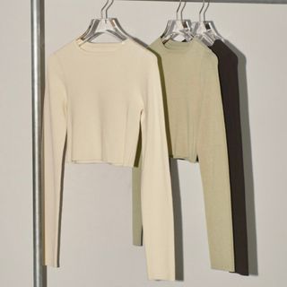 トゥデイフル(TODAYFUL)のtodayful Cropped Smooth Knit(ニット/セーター)