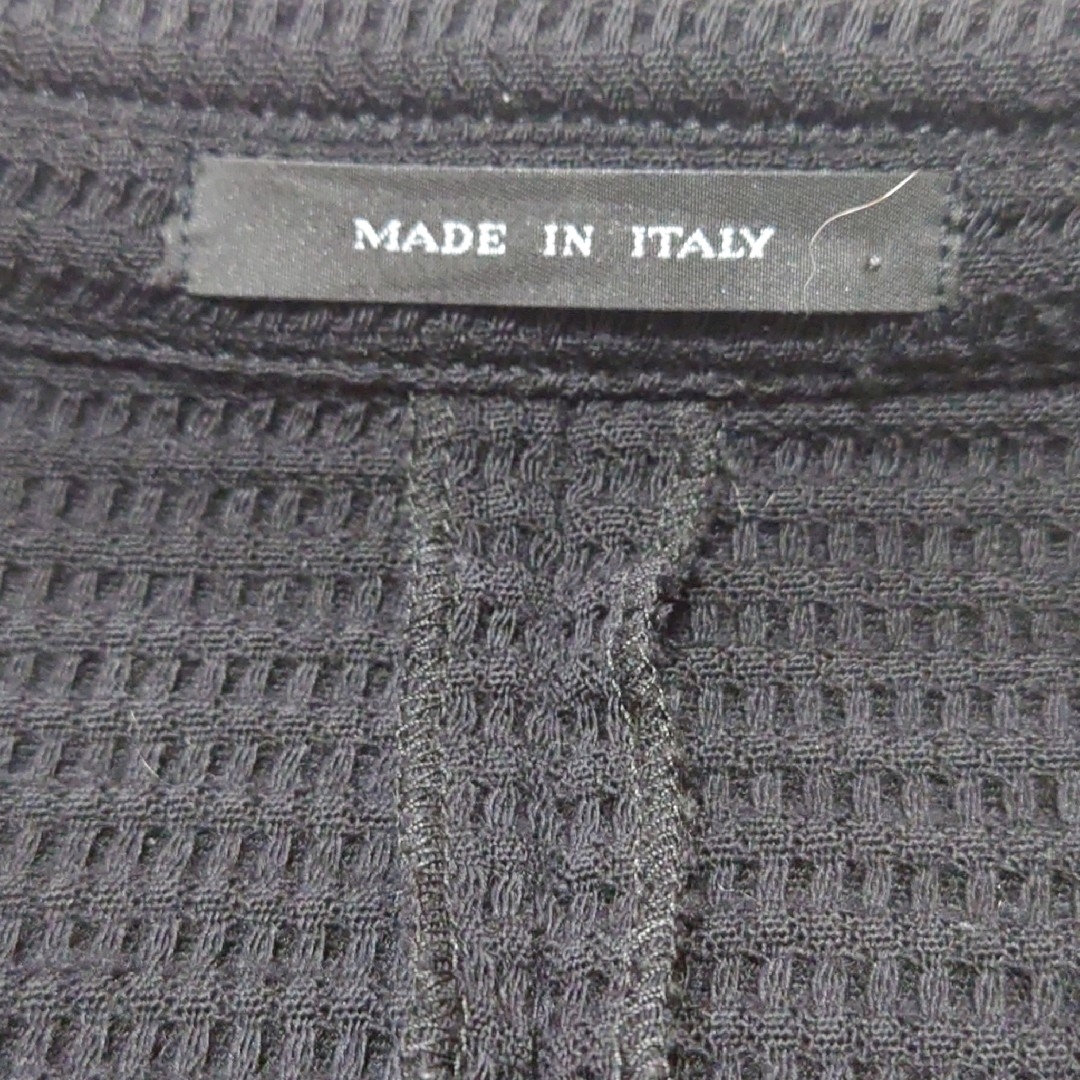 Emporio Armani(エンポリオアルマーニ)のエンポリオアルマーニ　ジョニーライン　メッシュジャケット　黒　大きめ　美品 メンズのジャケット/アウター(テーラードジャケット)の商品写真