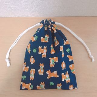 巾着袋＊柴犬＊わんちゃん＊入園入学＊コップ入れ(外出用品)