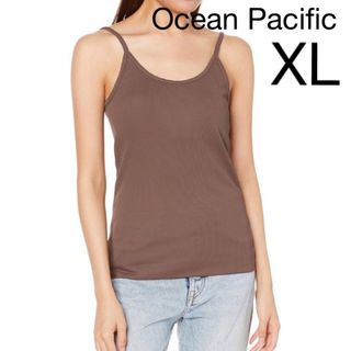 オーシャンパシフィック(OCEAN PACIFIC)のオーシャンパシフィック　キャミソール　ブラウン　レディース　XLサイズ　UV(水着)