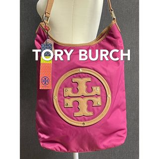 トリーバーチ(Tory Burch)のTORY BURCH トリーバーチ　ナイロントートバッグ　BIGロゴ　新品(トートバッグ)