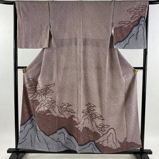 訪問着 身丈155cm 裄丈65cm 正絹 名品 【中古】(着物)