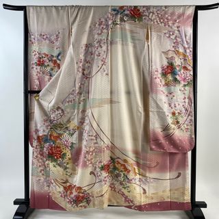 振袖 身丈161cm 裄丈65cm 正絹 名品 【中古】(着物)