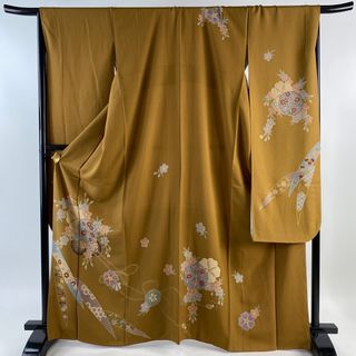 振袖 身丈166cm 裄丈67.5cm 正絹 名品 【中古】(着物)