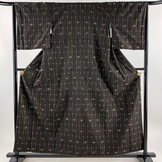 紬 身丈157cm 裄丈64cm 正絹 名品 【中古】(着物)