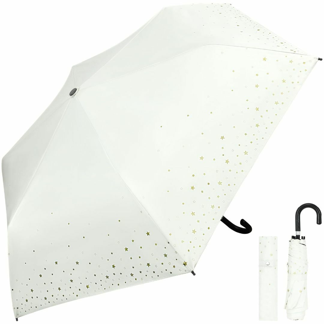 【色: ホワイト】[SLEEPSINERO] 日傘 uvカット 折りたたみ傘 遮 レディースのファッション小物(その他)の商品写真